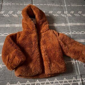 Seed Heritage Fuzzy Hodded Coat
